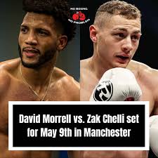 David Morrell is set to face Zak Chelli in a 10 rounder at a 178lb  catchweight on Queensberry's Wardley-Dubois May 9th show in Manchester, UK  🇬🇧 Credit: Dan Rafael #davidmorrell #zakchelli #wardleydubois #