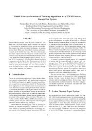 Cover letter, cv/resume and academic records (indicating gpa scores/grades). Pdf Model Structure Selection And Training Algorithms For An Hmm Gesture Recognition System Brian Lovell Academia Edu