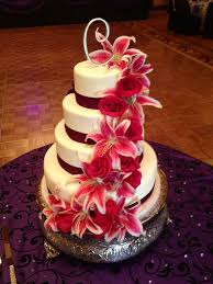 Roses Lily Wedding Cake Wedding Cake Red Royal Icing Cakes White Wedding Cakes