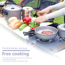 Comes with large cooking table and 6 cubes storage space, this portable kitchen cook station is the outdoor camping essential in the compact detachable design to enable you. Buy Outdoor Mobile Kitchen Camping Portable Folding Cooking Table With Gas Stove Storage Suitcase Mini Kitchen Table For Barbecue Pi Cicig