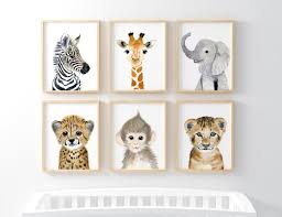 Safari Nursery Decor Jungle Nursery Prints Safari Nursery Art Print Animal Art Elephant Giraffe Monkey Cheetah Lion Zebra Nursery Baby Animal Prints Nursery Safari Nursery Art Safari Nursery Decor
