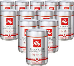 Boutique de café en grain et de café fraîchement moulu. 12x250g Cafe En Grains Espresso Illy