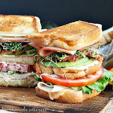 Turkey clubs can be healthy. Grilled California Club Sandwich National Grilled Cheese Month Home Made Interest