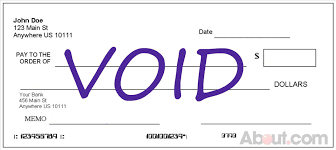 Since your account information is printed on each cheque, the void check can be used to set up an electronic link to your bank account. How To Void A Check