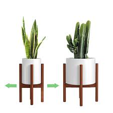 This diy plant stand is a simple weekend project that will amp up your entryway's curb appeal. 2 Pack Indoor Plant Stands 2 Tier Tall Mid Century Modern Plant Stand 30 Inches In Height Adjustable Width 8 To 12 Inches Fit 8 9 10 11 12 Inch Pots Pot