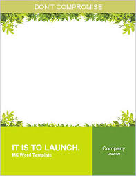 The frame option is actually the text wrap feature, which includes how the text wraps around a graphic in a paragraph, the spacing around the. Frame Of Green Leaves Word Template Design Id 0000010648 Smiletemplates Com