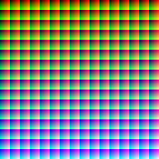 An Rgb Image Containing All Possible Colors