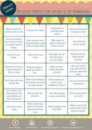 28 Good Deeds For 28 Days Of Ramadan Children S Version Ramadan Activities Ramadan Kids Ramadan Printables