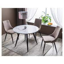 Round dining table for 4. Round Dinette Sets Furniture Small Round Dining Table With Fabric Upholstered Dining Chairs Cheap Dining Table And 4 Chairs Buy Casual Dining Room Furniture Dining Table Set 6 Chairs Kitchen Table Sets Product