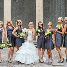 Gray Bridesmaids Dresses Green And White Bouquets Google Image Result Grey Bridesmaid Dresses Dark Grey Bridesmaid Dresses Empire Waist Bridesmaid Dresses