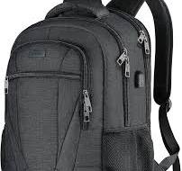 BIKROD Mochila de viaje para laptop, mochilas escolares extra grandes de 17  pulgadas para adolescentes, niños y niñas, mochila negra resistente al ...
