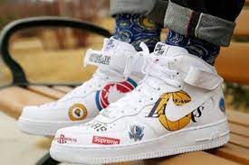 How to spot fake nike air force one. Supreme X Nba X Nike Air Force 1 Mid Sneaker Men S Running Shoes White Supreme Shoes Running Shoes For Men Sneakers