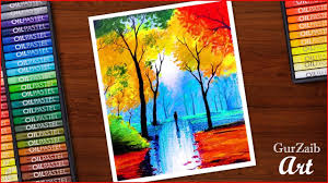 Nature Drawing With Oil Pastels Colorful Trees In Rainy Season Paintin Oil Pastel Art Oil Pastel Paintings Oil Pastel Drawing for beginners cool art drawings galaxy drawings oil pastel drawings pastel crayons watercolor paintings tutorials oil pastel art unicorn painting watercolor paintings abstract. nature drawing with oil pastels