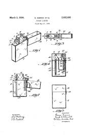 Classic Goods From The U S Patent Office A Continuous Lean Zippo Art Zippo Pocket Light