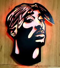 Tupac Sign Tupac Shakur Led Sign 2pac Man Cave Sign Tupac Art Tupac Night Light Hiphop Legend 2pac Silhouette Shakur Decor Https Tupac Art Tupac 2pac