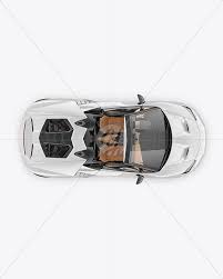 Download Super Car Mockup Top View In Vehicle Mockups On Yellow Images Object Mockups PSD Mockup Templates