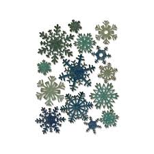 Ces flocons de papier sont un grand classique ! Dies Matrices De Decoupe Thinlits Tim Holtz Mini Flocons De Neige Qte 14 La Fourmi Creative
