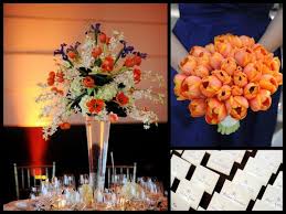 The uniforms proved so popular that the color was eventually navy blue is quite the versatile color, pairing wonderfully with different shades and tints of greens, oranges, reds, yellows, and even purples. Navy Blue And Orange Wedding Ideas Navy Blue Orange Wedding Posted In Attire Bep Weddings Ceremony City Wedding Themes Blue Orange Weddings Orange Wedding