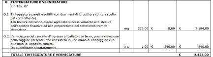 Risposte alla domanda o discussione sull'argomento: Computo Metrico Estimativo Per Ristrutturazione Spazio Company