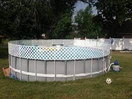 However, the height of the pool can be harmful to your kids, especially when they are dangling from the edge of the pool. Exterior Great Above Ground Pool Fence Walmart From Good Things About Above Ground Pool Fence Above Ground Pool Fence Pool Safety Fence Diy Pool Fence