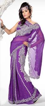 Purple Colour Sarees Panosundaki Pin