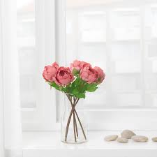 Smycka Fleur Artificielle Pivoine Rose Fonce 30 Cm Fleurs Artificielles Pivoine Et Pivoines Roses