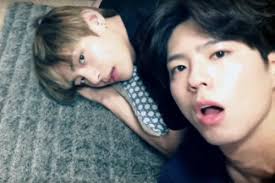The video is titled spring day just like bts's latest title track and includes cute video snippets from the pair's. ë°•ë³´ê²€ On Twitter Taehyung Bo Gum Kim Taehyung