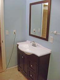 The best double sink vanities are such piece of furniture that is able to complement the overall look of your bathroom. Popular Design Bathroom Furniture Classy Corner Bathroom Vanity Design With Wooden Square Frame Mirror Design Narrow Bathroom Vanity With Single Sink And Double Sink Design Bathroom Inspired 2016