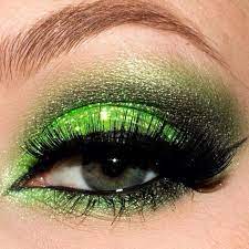 Violet Voss Lime Green Glitter Eye Makeup Green Eyeshadow Look Makeup For Green Eyes Tinkerbell Makeup
