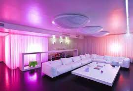 Led Lights For Homes Efistu Com Purple Bedroom Design Purple Living Room Pink Living Room