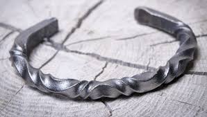 Viking Oath Ring Custom Twist Brushed Natural Handmade Cuff Etsy Cuff Bracelets Handmade Cuff Bracelet Welder Jewelry