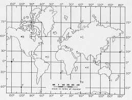 Latitude And Longitude Practice Map