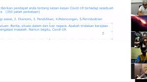 Semoga perkongsian contoh karangan bahasa melayu spm dapat membantu pelajar dalam melakukan rujukan tambahan secara online. Bahasa Melayu Tingkatan 5 Karangan Covid 19 Youtube