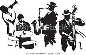 You can buy the album you like and fill. Jazz Quartet Musicians Black Silhouettes Editable Vector Illustration Canstock