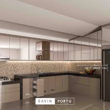 Model kitchen set aluminium minimalis: Desain Kitchen Set Kaca Cek Bahan Bangunan