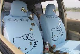 Hello Kitty Car Seat Covers In Light Blue Hello Kitty Car Accessories Hello Kitty Car Hello Kitty Purse