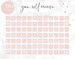 Pink Ios 14 App Icons Iphone App Covers Aesthetic Home Screen Free ios 14 app icons pink aesthetic. pink iphone app icons