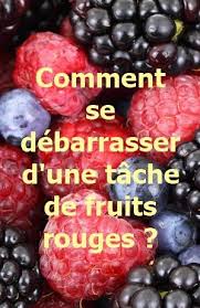 Retirer Une Tache De Fruits Rouges Sur Un Vetement Comment Nettoyer Fruits Rouges Tache