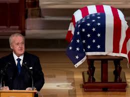 Bush clearly show some of the top leaders in the entire country receiving mysterious envelopes. Taking Notes On History At The State Funeral Of George H W Bush The New Yorker