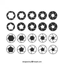 Camera Shutter Icons Camera Tattoos Aperture Logo Watermark Design