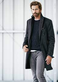 Ovecoat Grey Jeans Mens Fashion Coat Overcoat Men Mens Pants Fashion