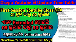 The time slot of these days is from 10:00 am to 2:30 pm and trading is. Osepa New Revised Time Table And Syllabus Class One To Nineth Llosepa Revised Scheduled Classes Youtube