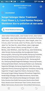 Senarai penuh kawasan yang terjejas akan dimaklumkan dari. Kilang Di Sg Gong Dipercayai Punca Gangguan Bekalan Air The Malaysia Online