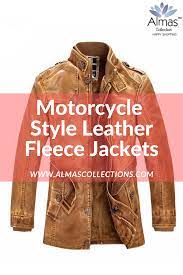 New Winter Slim Fit Motorcycle Style Thick Leather Fleece Jackets For Men Mens Jackets Winter Fashion Jackets Leather Jacket Men