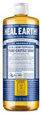 Peppermint Pure Castile Liquid Soap Dr Bronner S Us