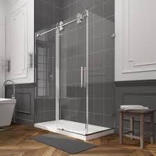 Ove Decors Sydney 78 75 In H X 30 25 In W Shower Glass Panel Sydney Sp32 Chrome Shower Door Shower Doors Bypass Sliding Shower Doors