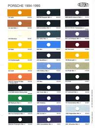 18 porsche 993 color chart porsche 993 color chart