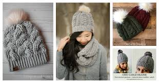 This easy crochet hat pattern + tutorial contains affiliate links. 4 Braided Cable Beanie Hat Free Crochet Pattern