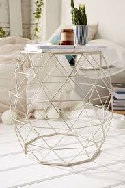 Geometric Metal Side Table Metal Side Table Interior Home Decor