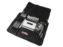 The 304 stainless steel material makes these kitchen utensils last a very long time even with daily use, and they do not melt when heated. Camp Kitchen Utensil Set By Front Runner Front Runner